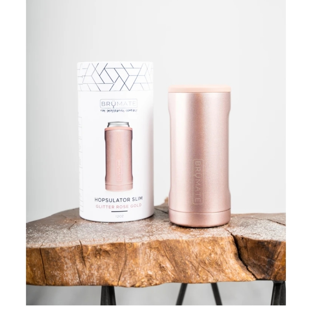 Brumate Hopsulator Slim Glitter Rose Gold